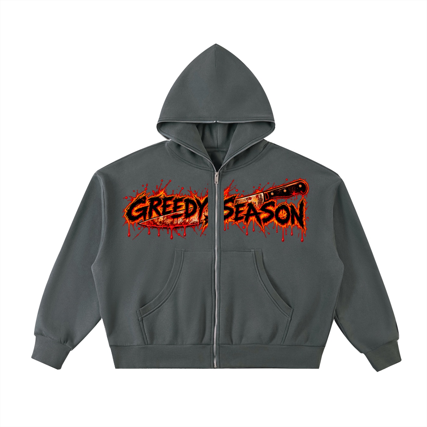 GREEDYSEASON FINAL CUT (Fleeced Hoodie) - Image 3