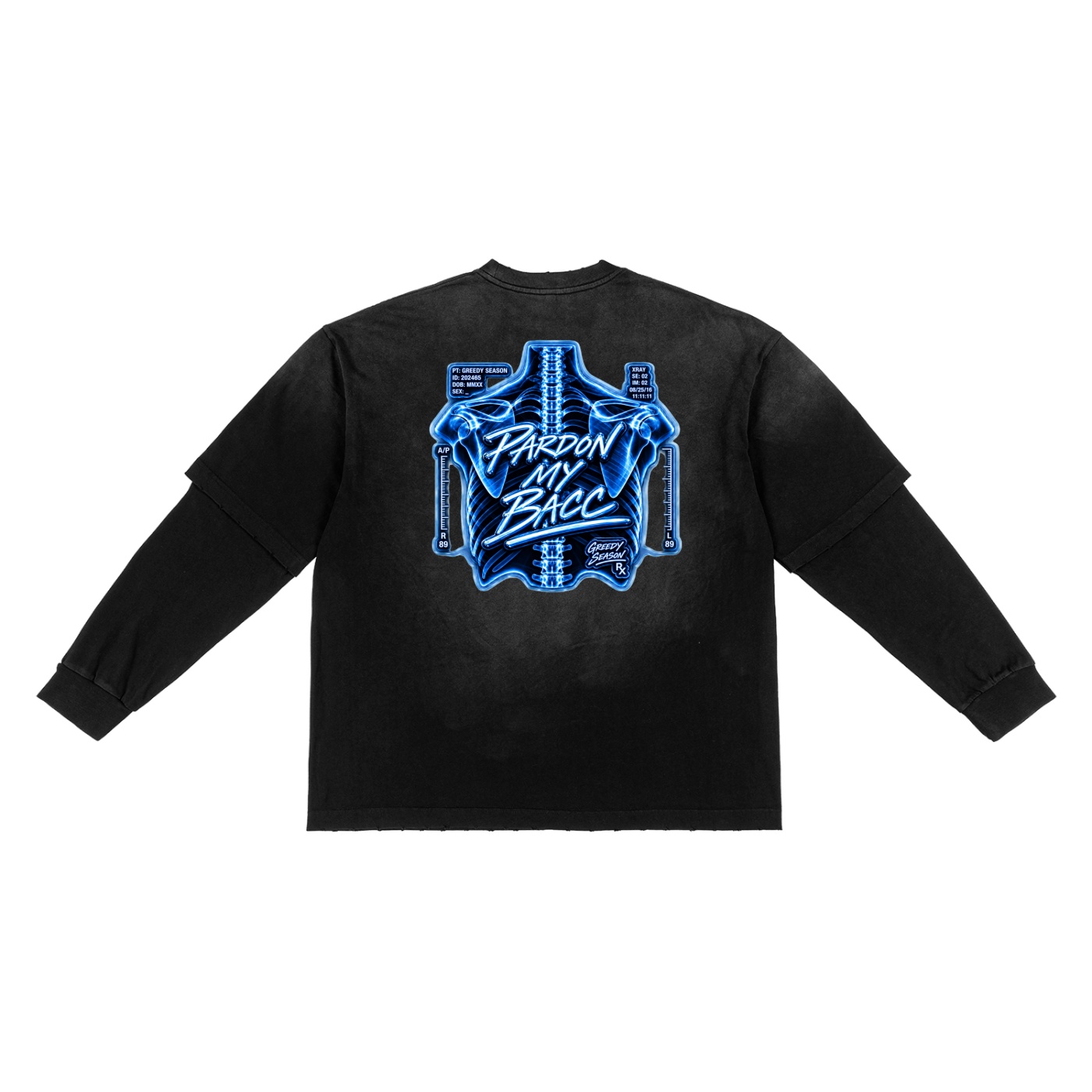 Watch Your Back (Long sleeves Blue) - Image 2