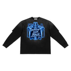 Watch Your Back (Long sleeves Blue)
